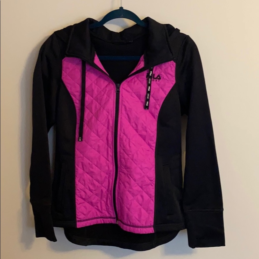 Fila hooded zip-up sweatshirt